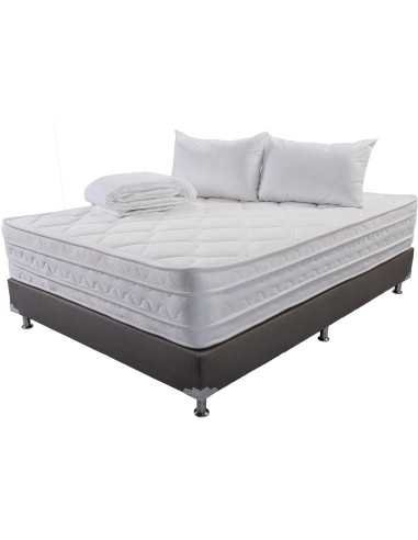 Combo Colchón Salvación (Firmeza Media) + Base Cama + Accesorios