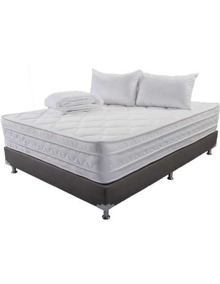 Combo Colchón Salvación (Firmeza Media) + Base Cama + Accesorios