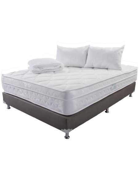 Combo Colchón Lumbar (Firmeza Alta) + Base Cama + Accesorios