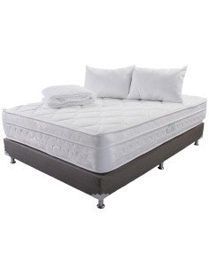 Combo Colchón Júbilo Especial (Firmeza Suave) + Base Cama + Accesorios