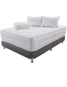 Combo Colchón Júbilo Especial (Firmeza Suave) + Base Cama + Accesorios 2
