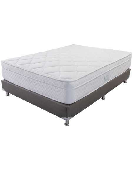 Combo Colchón Júbilo Especial (Firmeza Suave) + Base Cama + Accesorios