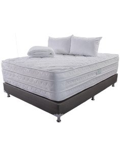 Combo Colchón Premier (Firmeza Suave) + Base Cama + Accesorios 2