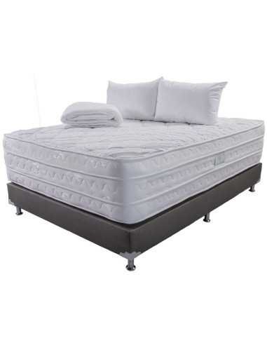 Combo Colchón Premier (Firmeza Suave) + Base Cama + Accesorios