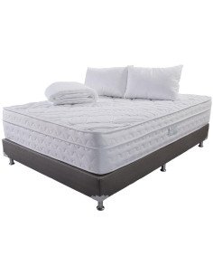 Combo Colchón Premier (Firmeza Suave) + Base Cama + Accesorios