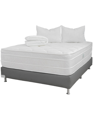 Combo Colchón Plus (Firmeza Alta) + Base Cama + Accesorios