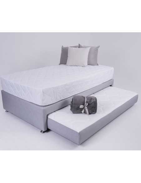 Cama Tarima Duplex Acolchada + Colchón Júbilo