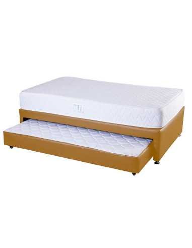Cama Tarima Duplex Acolchada + Colchón Júbilo