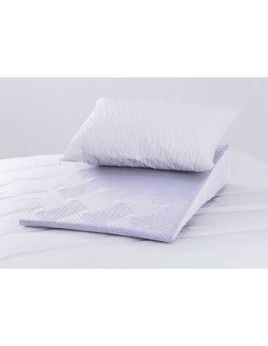 Combo: Cojín Anti Reflujo Ortopédico + Almohada de Fibra Siliconada