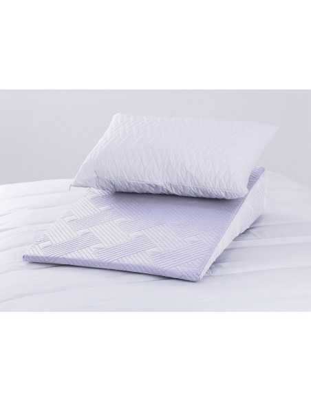 Combo: Cojín Anti Reflujo Ortopédico + Almohada de Fibra Siliconada