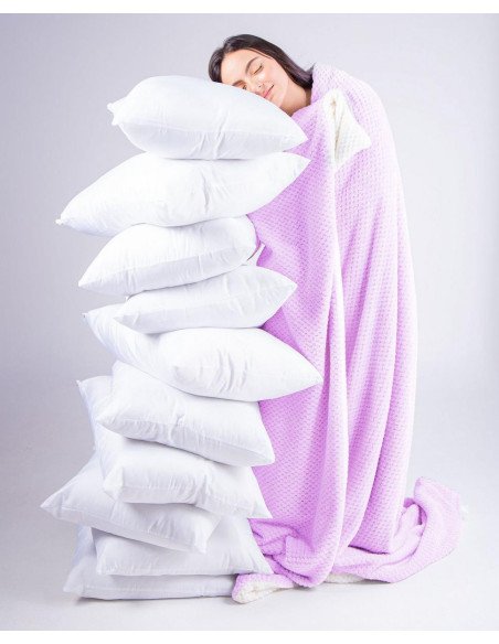 ➤ Combo: Cobija Térmica Ovejera + 2 Almohadas