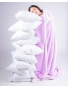 Combo: Cobija Térmica Ovejera Doble Faz + 2 Almohadas de Fibra Siliconada