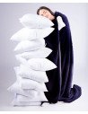 Combo: Cobija Térmica Ovejera Doble Faz + 2 Almohadas de Fibra Siliconada
